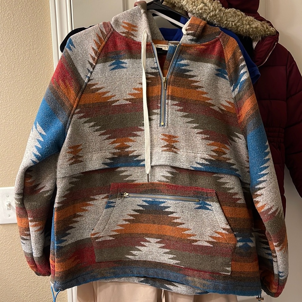 Aztec print hoodie
